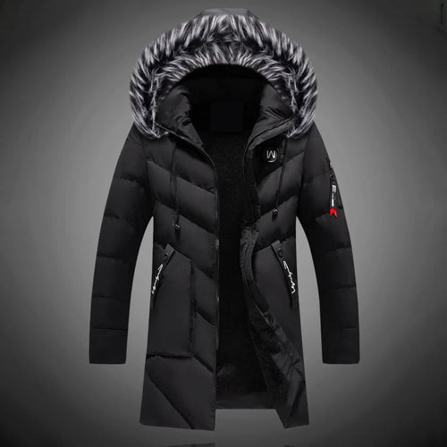 Bjorn Manteau Homme d’Hiver – Parka Matelassée à Capuche avec Finition Effet Fourrure