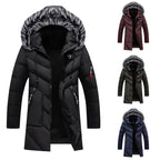 Bjorn Manteau Homme d’Hiver – Parka Matelassée à Capuche avec Finition Effet Fourrure