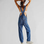 Marlowe Salopette en Jean Femme – Combinaison Denim Décontractée avec Coupe Relax & Style Moderne
