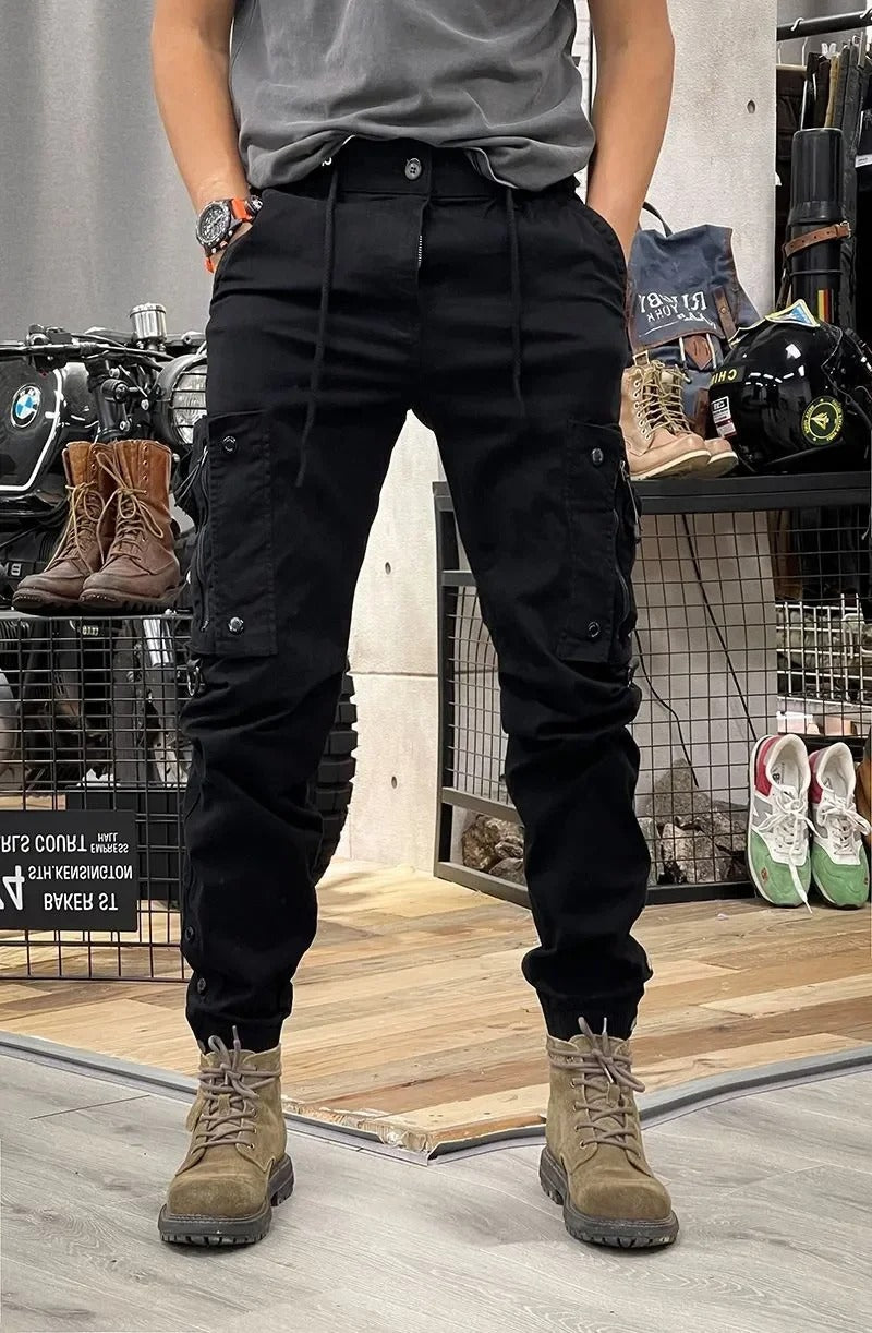 Mathis Pantalon Cargo Homme – Stretch avec Poches, Taille Ajustable & Coupe Jogger
