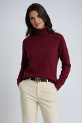 Emily Maglione Dolcevita Donna – Maglione in Maglia Morbida con Collo Alto e Taglio Classico