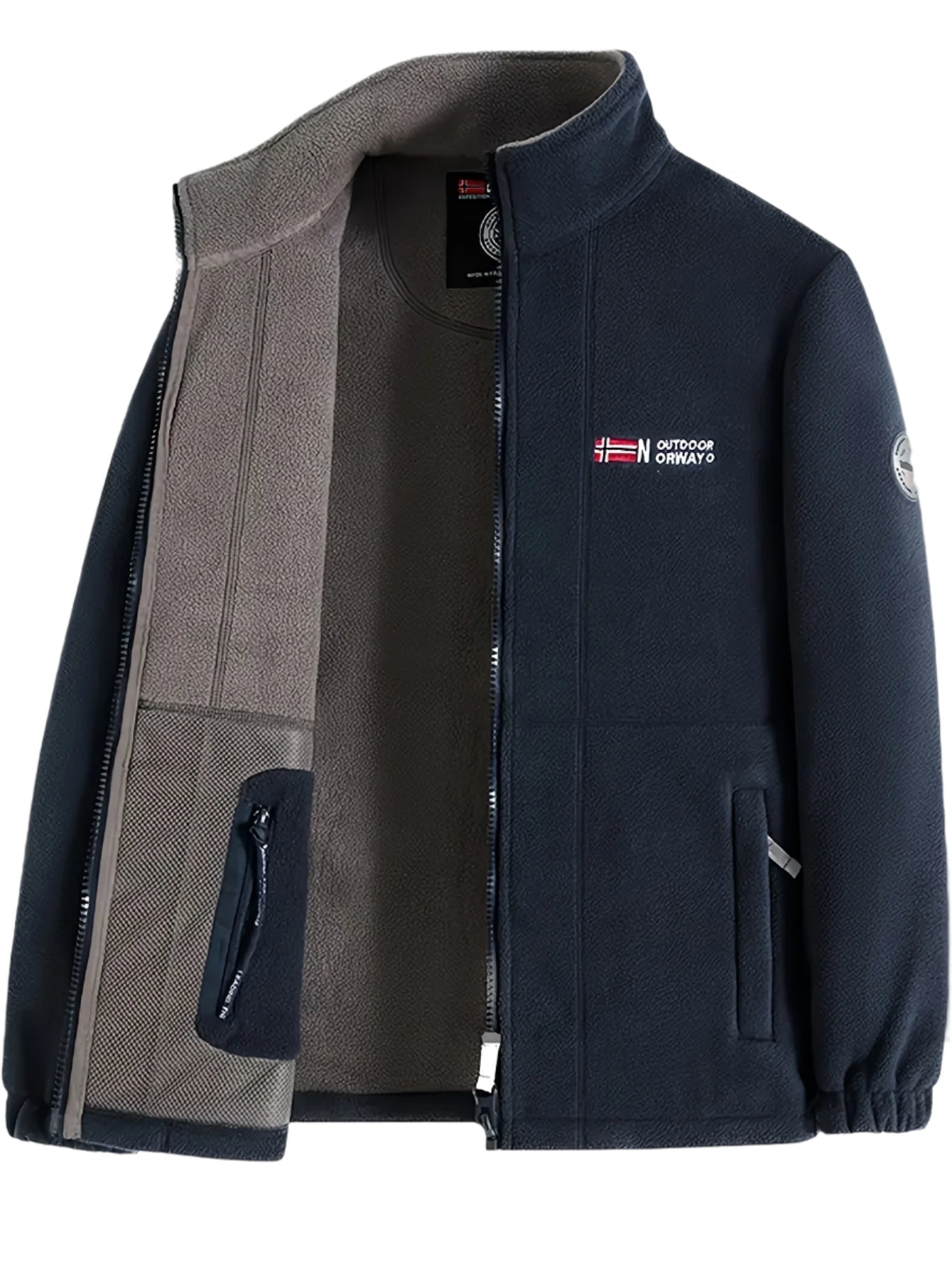 Weston Veste Polaire Homme – Veste Outdoor Chaude avec Col Montant et Design Respirant