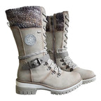 Megan Bottes Hautes Femme – Bottes d’Hiver à Lacets avec Doublure Chaude et Style Outdoor