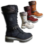 Megan Bottes Hautes Femme – Bottes d’Hiver à Lacets avec Doublure Chaude et Style Outdoor