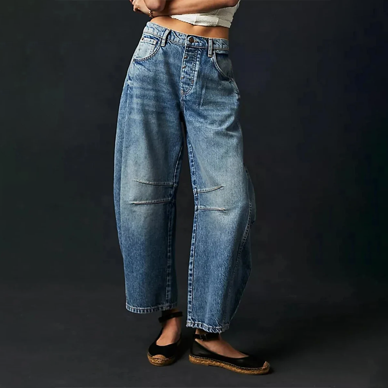 Floriane Pantalon Femme – Pantalon Wide Leg Décontracté avec Coupe Ample et Confort Optimal