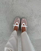 Maëlle Ballerines Femme en Mesh Respirant avec Bride Ajustable