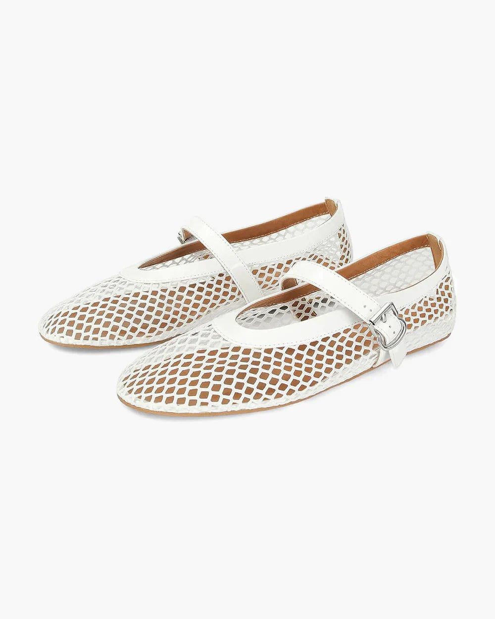 Maëlle Ballerines Femme en Mesh Respirant avec Bride Ajustable