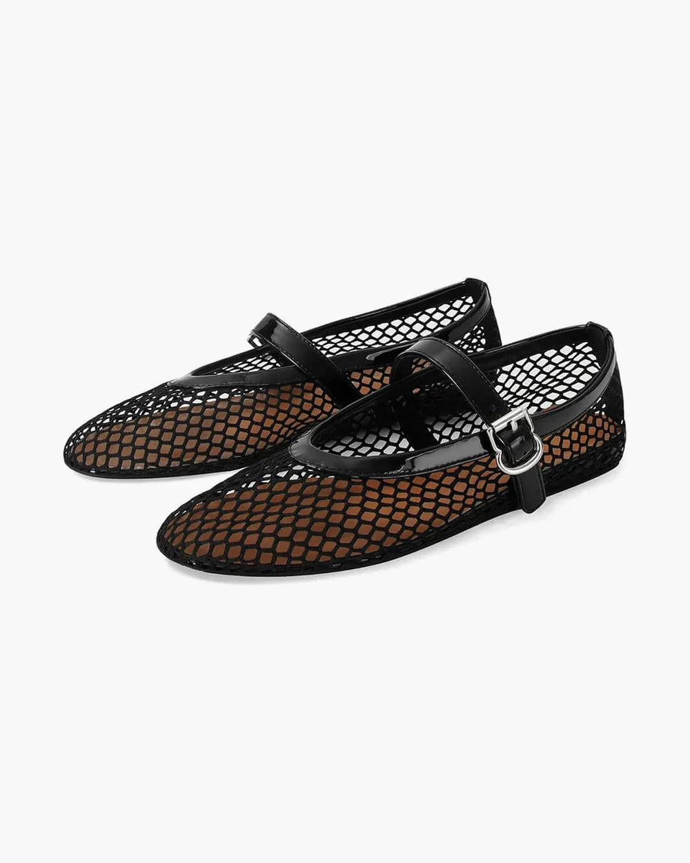 Maëlle Ballerines Femme en Mesh Respirant avec Bride Ajustable