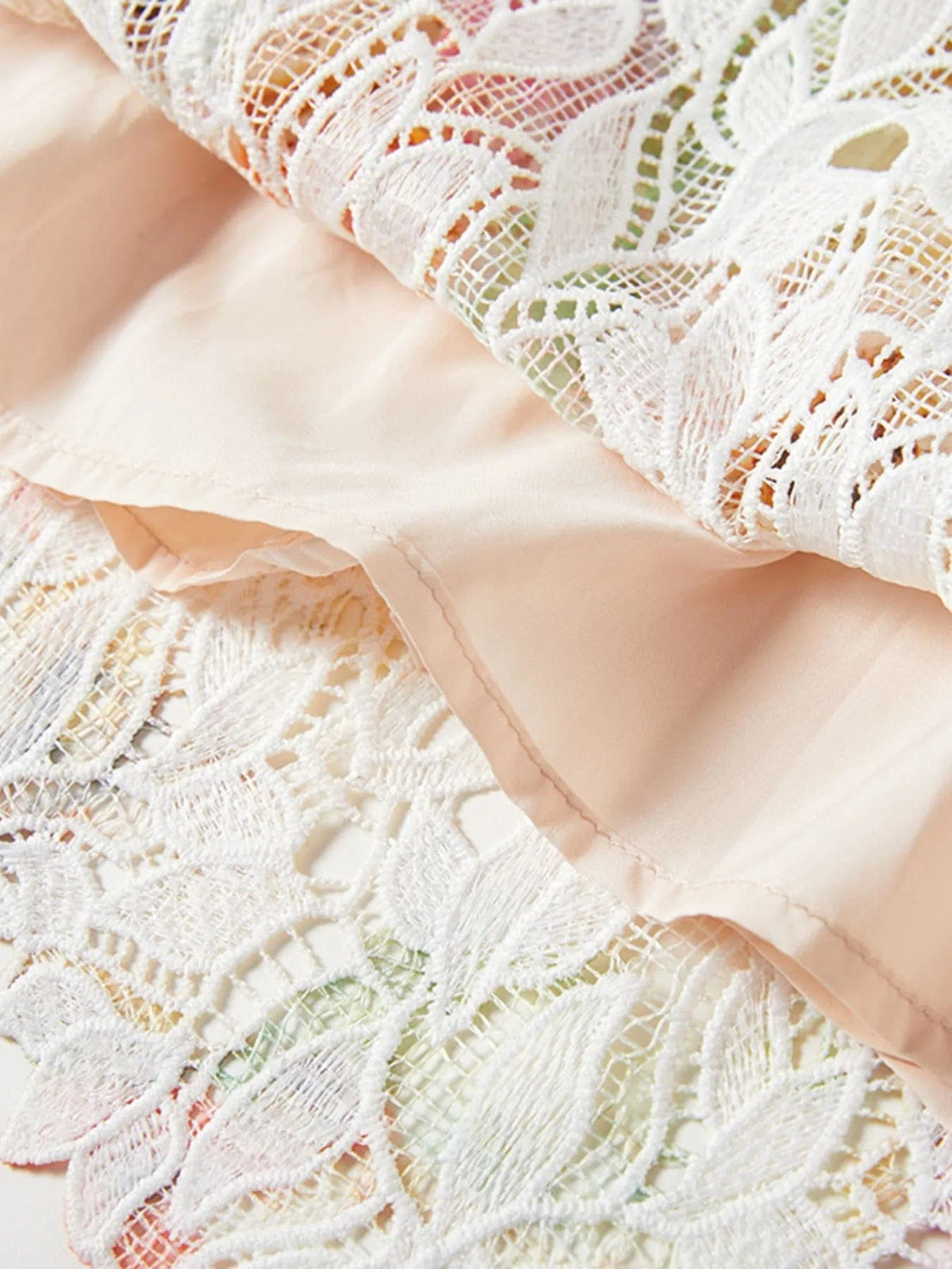 Victoire – Vestido midi de mujer con estampado floral de encaje y tirantes finos, estilo refinado