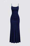 Élodianne Women's Maxi Bodycon Dress – Elegant Dress with Thin Straps and Fitted Cut  