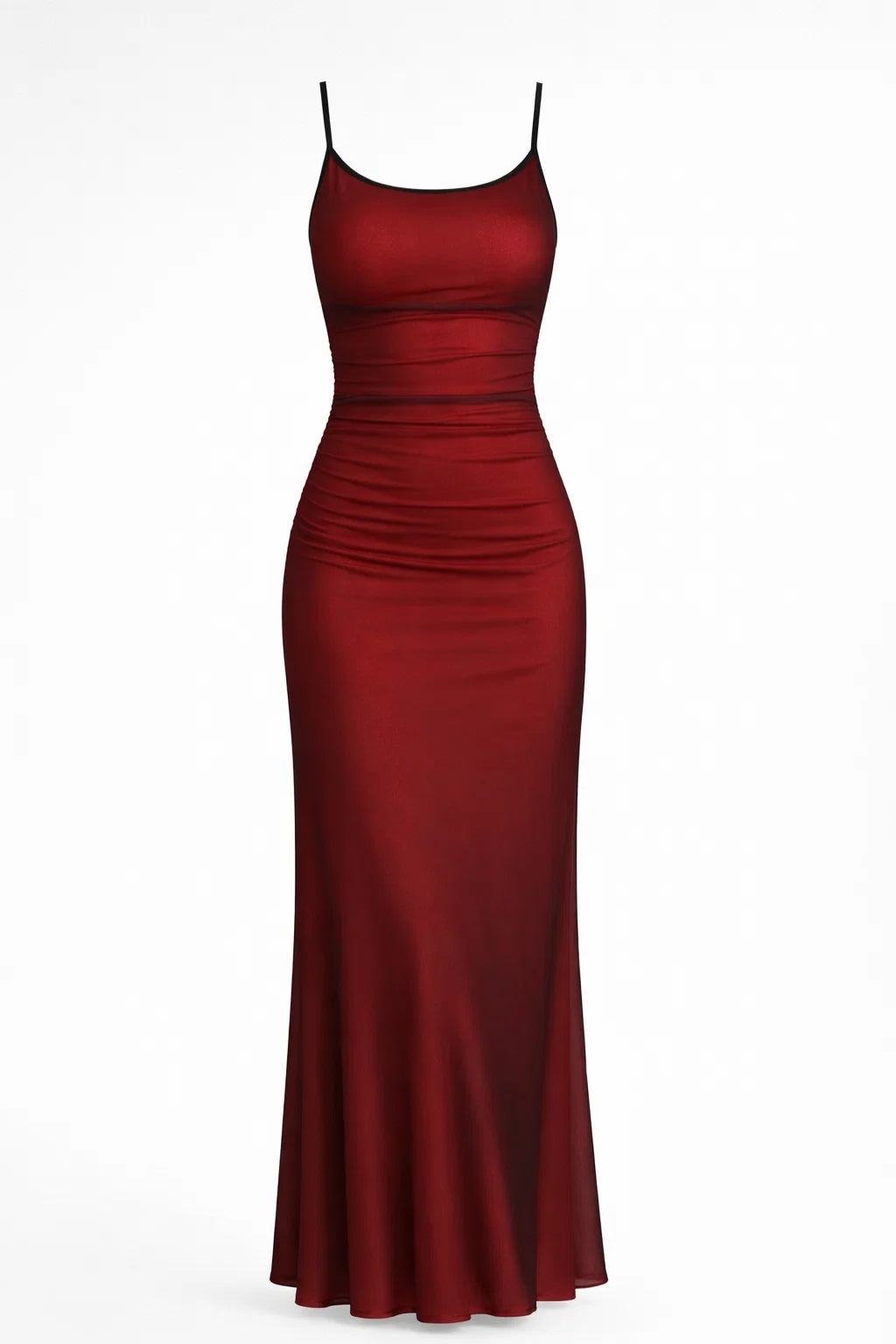 Élodianne Robe Maxi Bodycon Femme – Robe Élégante à Bretelles Fines avec Coupe Ajustée