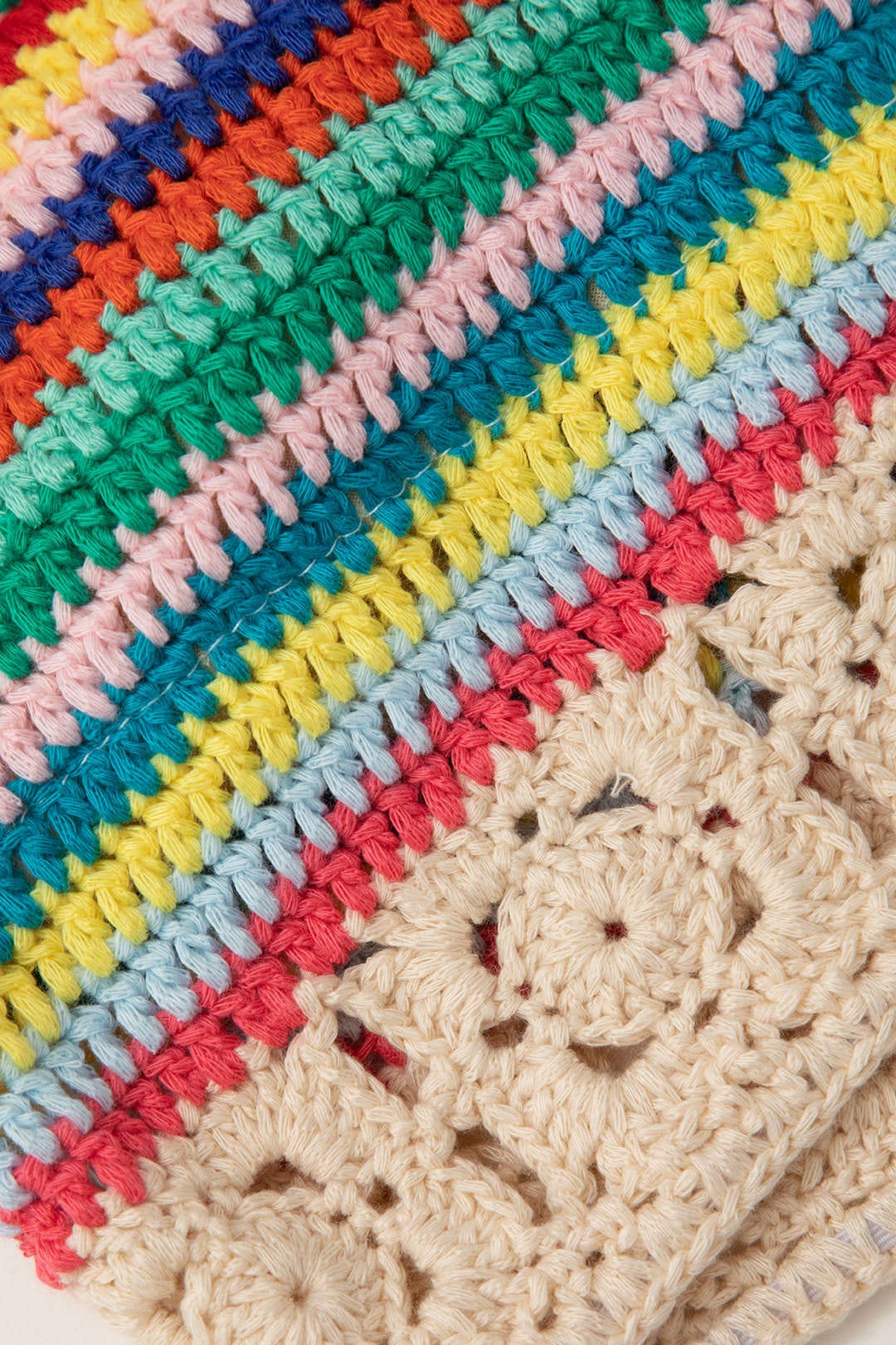 Cyrielle Ensemble Crochet Femme – Bustier à Lacets avec Short Bohème Multicolore