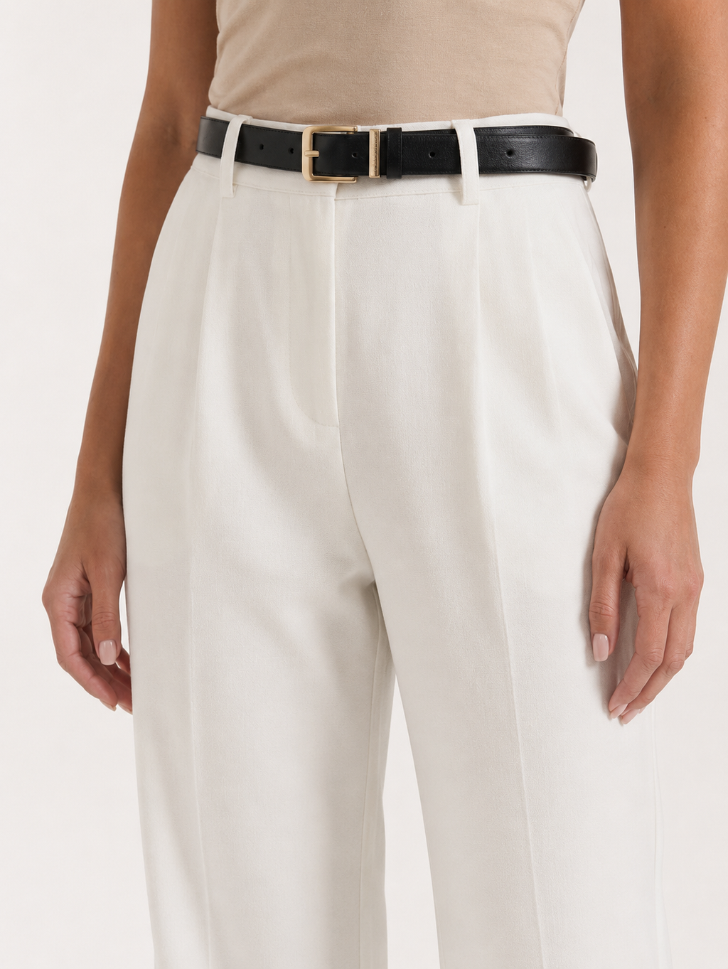 Coraline Women's Pants – High-Waisted Wide-Leg Pants with Elegant Style  