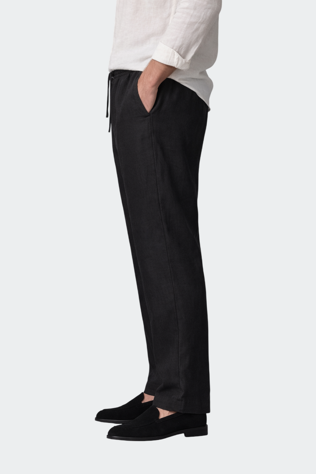Gauthier Pantalon Homme – Pantalon Décontracté en Lin avec Coupe Relax et Style Élégant