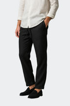 Gauthier Pantalon Homme – Pantalon Décontracté en Lin avec Coupe Relax et Style Élégant