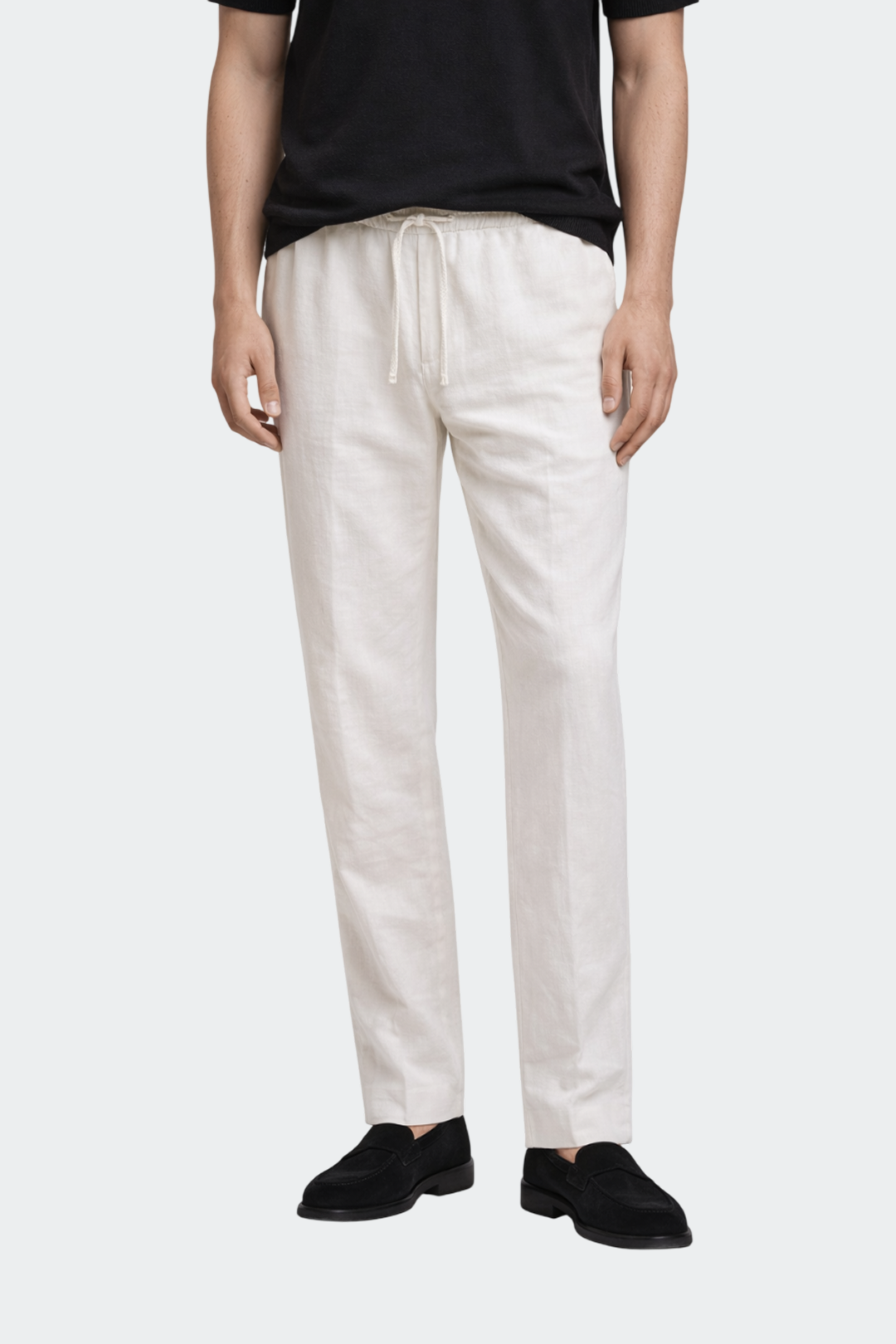 Gauthier Pantalon Homme – Pantalon Décontracté en Lin avec Coupe Relax et Style Élégant