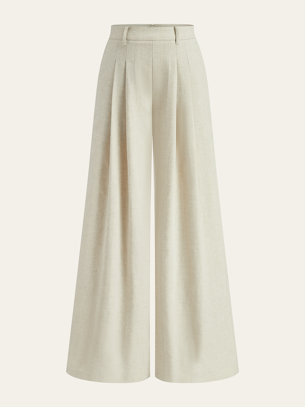 Francette Women's Pants – Mid-Rise Wide-Leg Pants with Elegant Style  