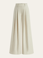 Francette Women's Pants – Mid-Rise Wide-Leg Pants with Elegant Style  