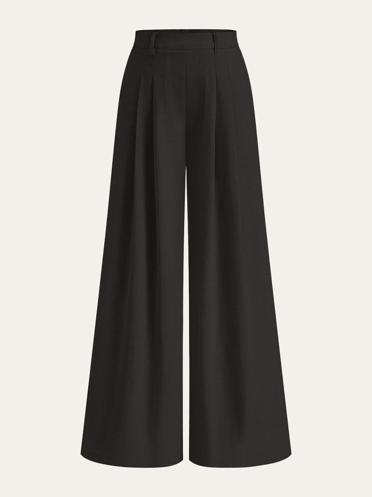 Francette Pantalon Femme – Pantalon Wide Leg Taille Mi-Haute au Style Élégant