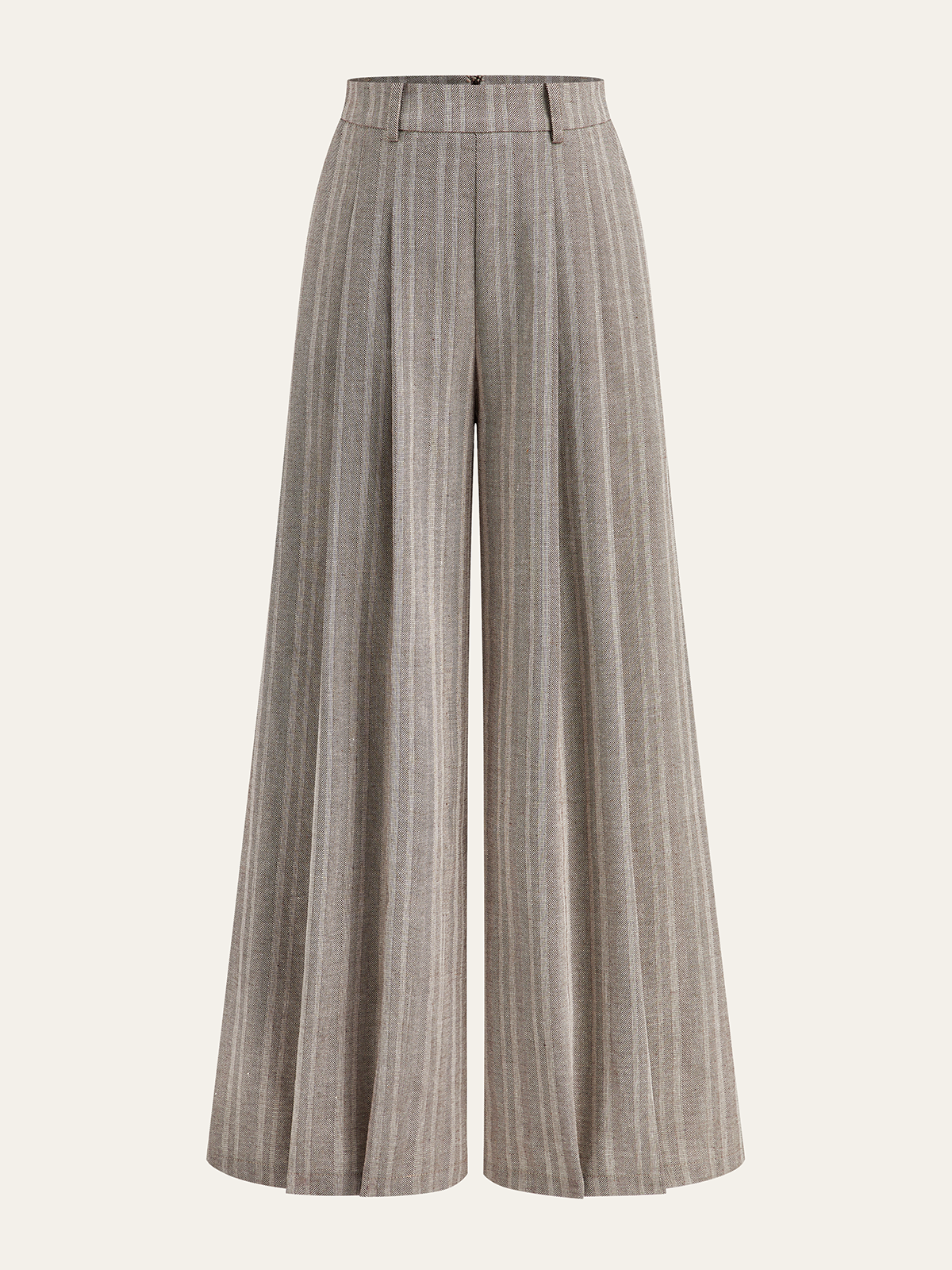 Francette Pantalon Femme – Pantalon Wide Leg Taille Mi-Haute au Style Élégant