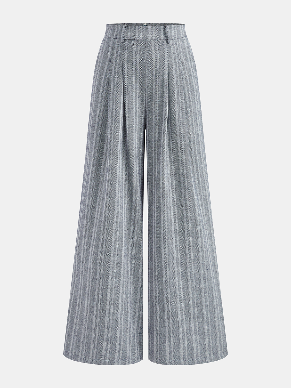 Francette Pantalon Femme – Pantalon Wide Leg Taille Mi-Haute au Style Élégant
