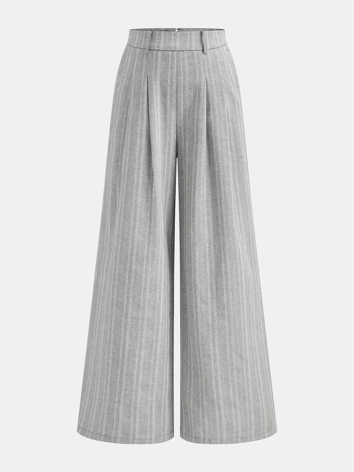 Francette Pantalon Femme – Pantalon Wide Leg Taille Mi-Haute au Style Élégant