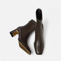 Olivia Bottines Femme – Bottines à Bout Carré avec Talon Bloc Élégant et Style Minimaliste