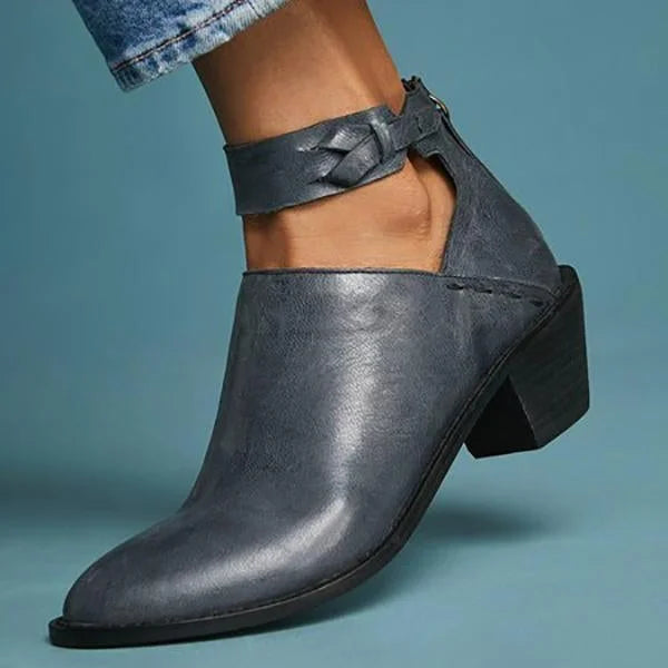 Élina Bottines Femme – Talon Stable, Bride Cheville & Design Élégant