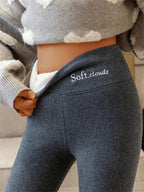 Clara Legging Femme – Pantalon Doublé Polaire Chaud avec Coupe Extensible