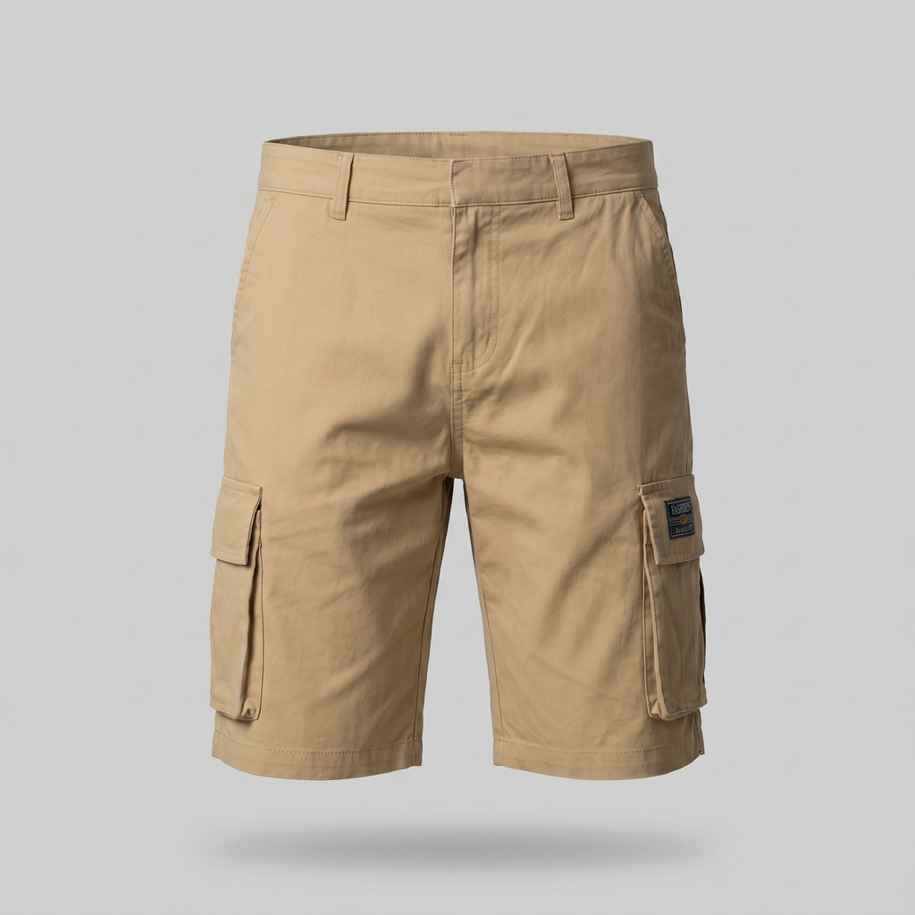 Corentin Short Cargo Homme – Bermuda Décontracté avec Poches Multiples et Coupe Relax