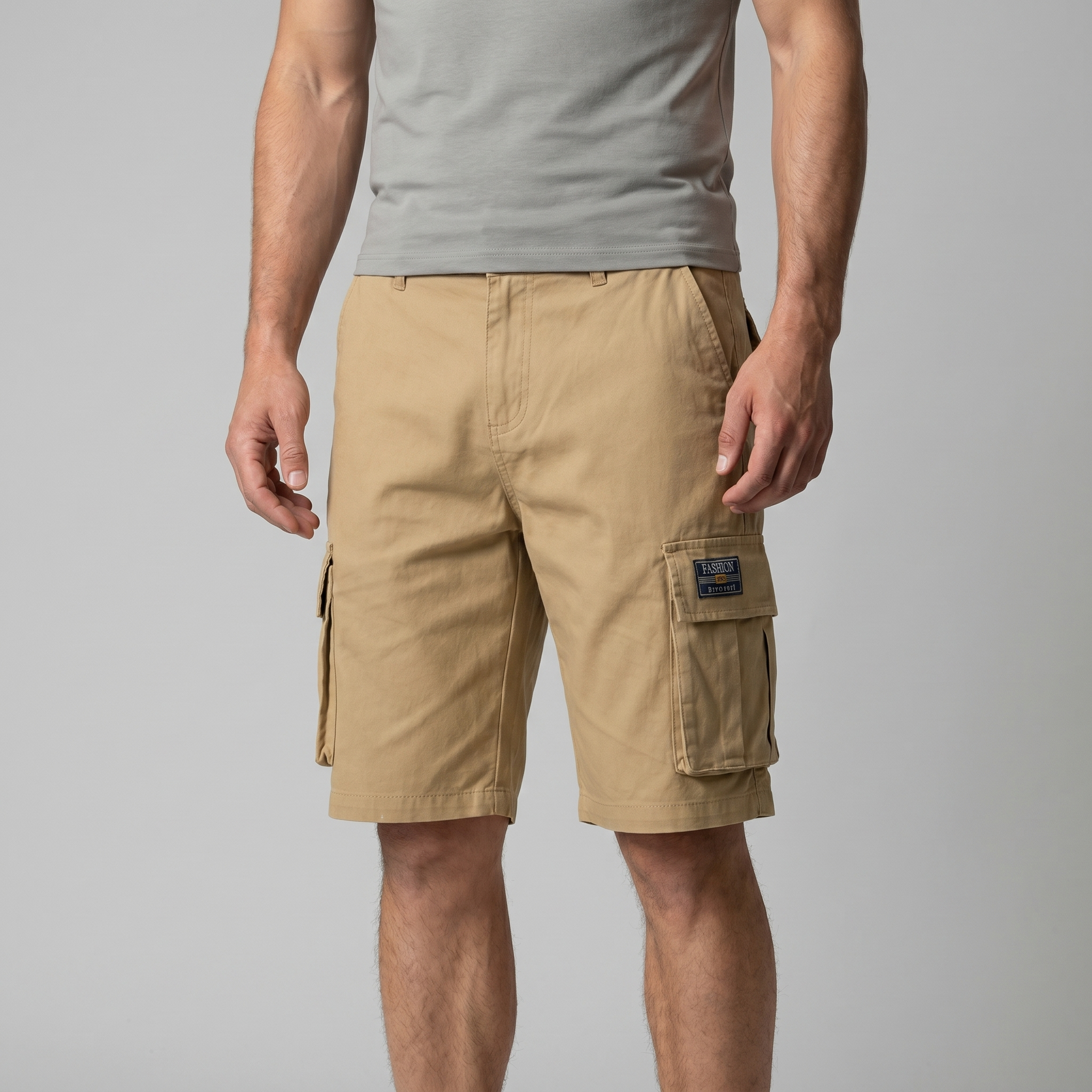 Corentin Short Cargo Homme – Bermuda Décontracté avec Poches Multiples et Coupe Relax
