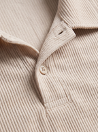 Loïc Ensemble Homme – Ensemble Polo en Velours Côtelé avec Short Assorti au Style Décontracté