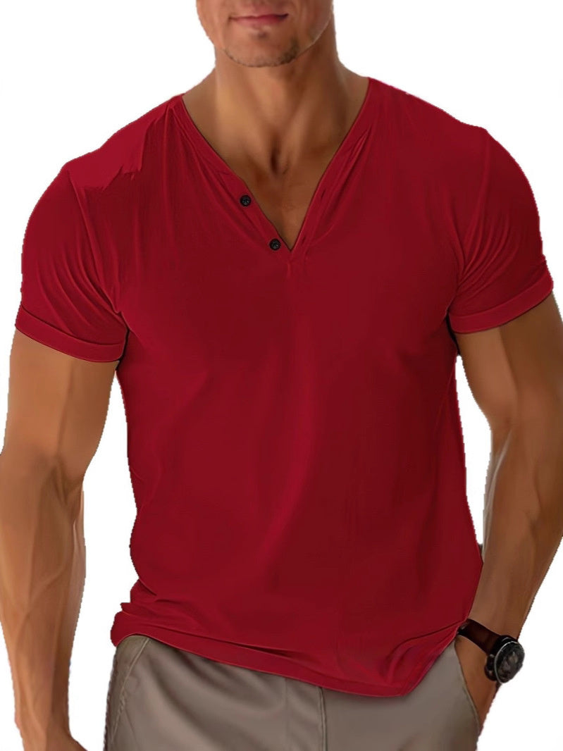 Ethan T-Shirt Homme Été – Haut Léger Respirant à Manches Courtes