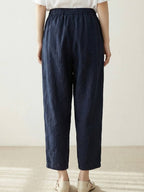 Mélissande Pants Woman – Slim Pants with Drawstring Waist in Casual Style