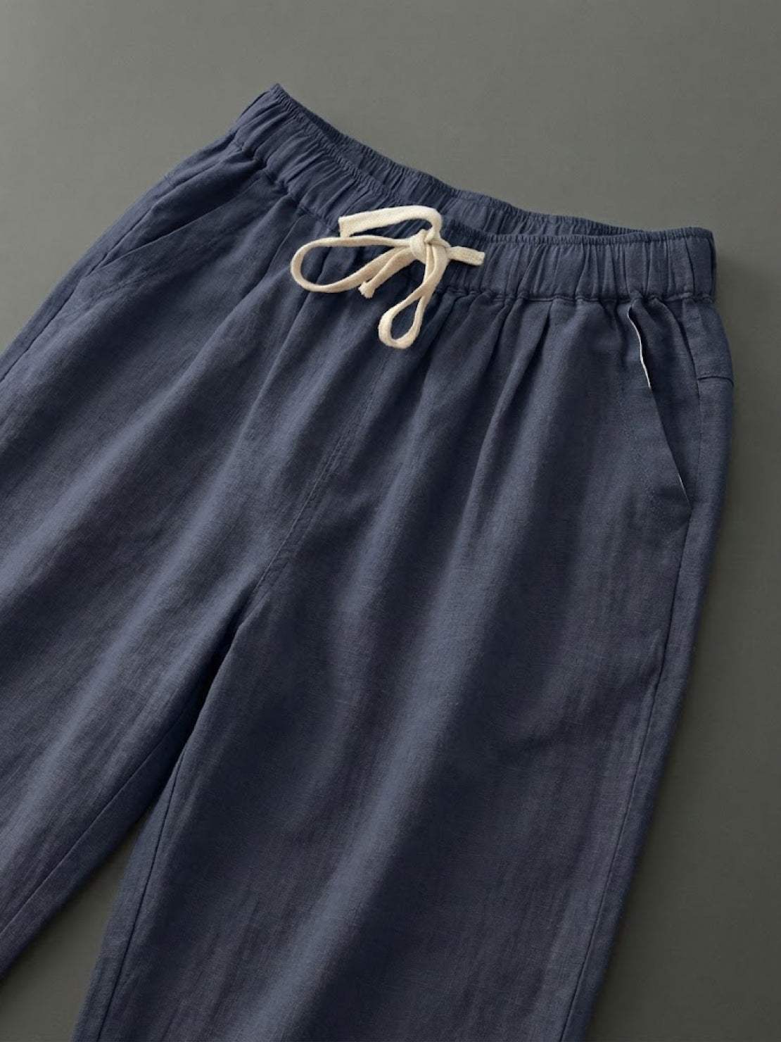Mélissande Pants Woman – Slim Pants with Drawstring Waist in Casual Style