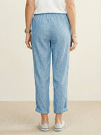 Mélissande Pants Woman – Slim Pants with Drawstring Waist in Casual Style