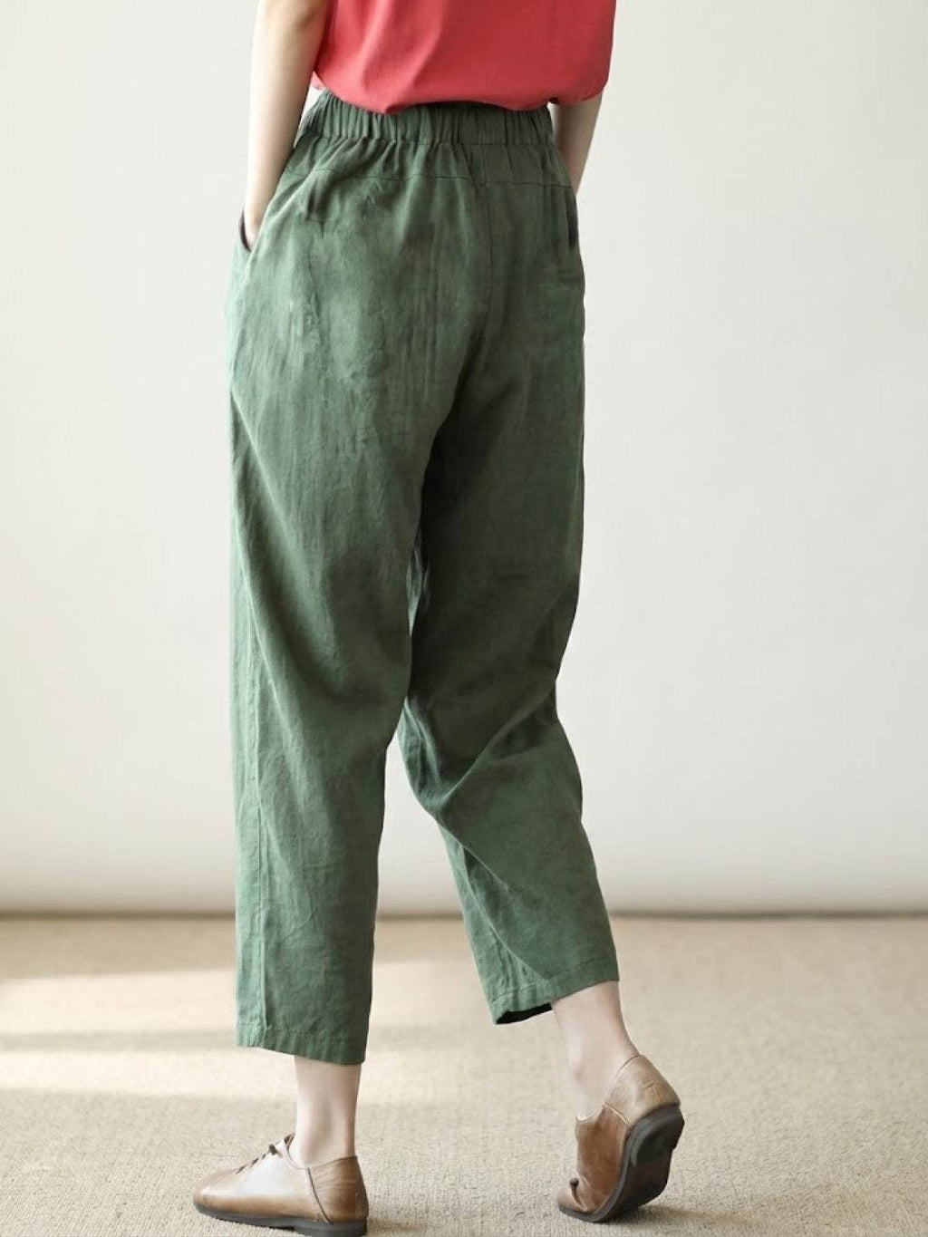 Mélissande Pants Woman – Slim Pants with Drawstring Waist in Casual Style