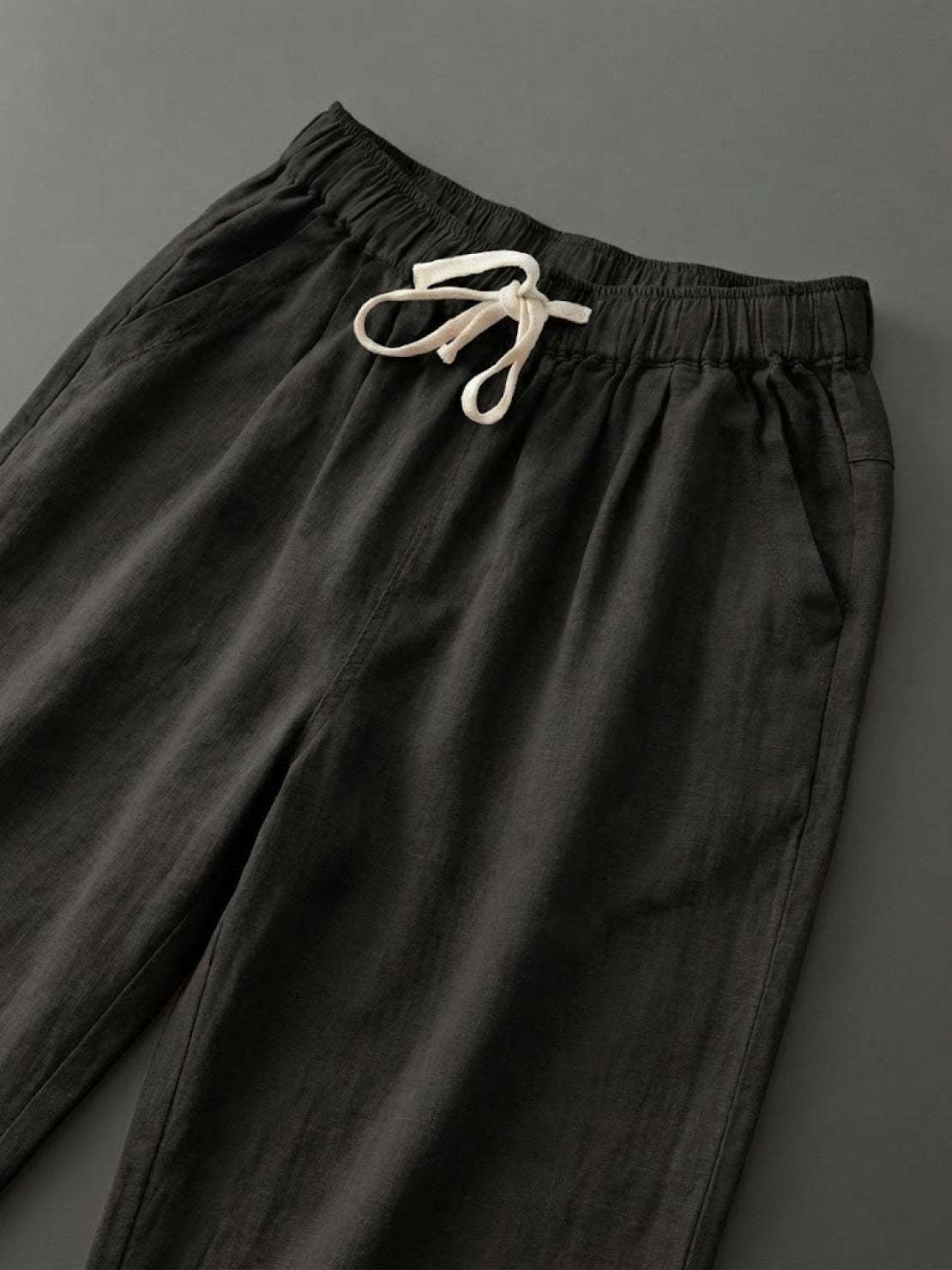 Mélissande Pantalon Femme – Pantalon Slim à Taille Coulissante au Style Décontracté