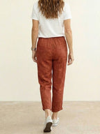 Mélissande Pants Woman – Slim Pants with Drawstring Waist in Casual Style