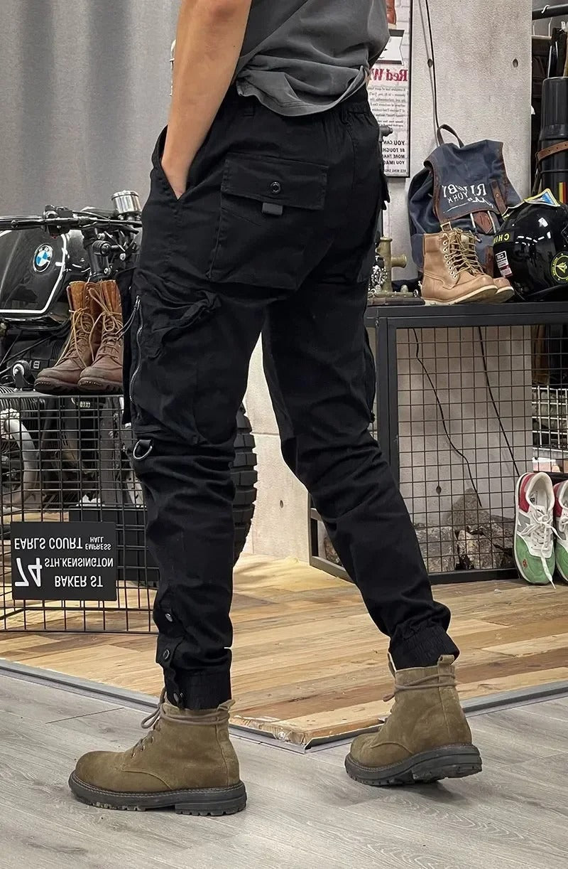 Mathis Pantalon Cargo Homme – Stretch avec Poches, Taille Ajustable & Coupe Jogger