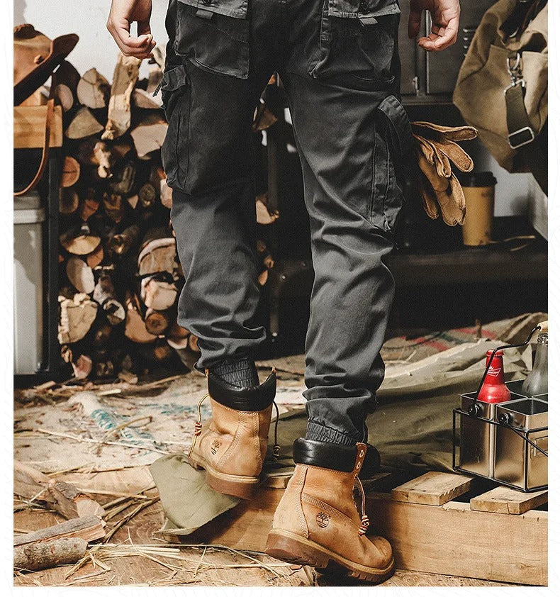 Mathis Pantalon Cargo Homme – Stretch avec Poches, Taille Ajustable & Coupe Jogger