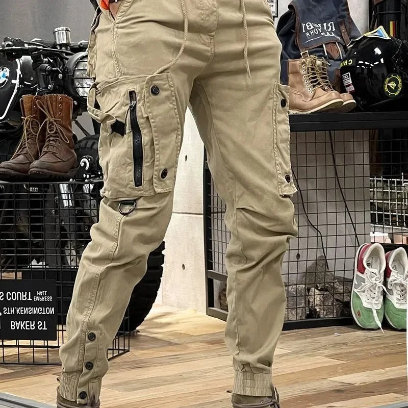 Mathis Pantalon Cargo Homme – Stretch avec Poches, Taille Ajustable & Coupe Jogger