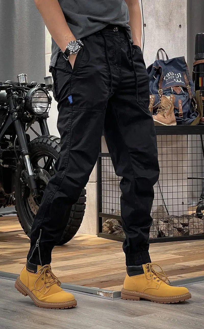 Mathis Pantalon Cargo Homme – Stretch avec Poches, Taille Ajustable & Coupe Jogger
