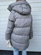 Elin Cappotto Invernale Donna – Piumino Lungo con Cappuccio e Design Trapuntato Confortevole