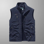 Bastien Men's Bodywarmer – Outdoor Vest with Zipper Closure, Stand-Up Collar, and Functional Pockets  