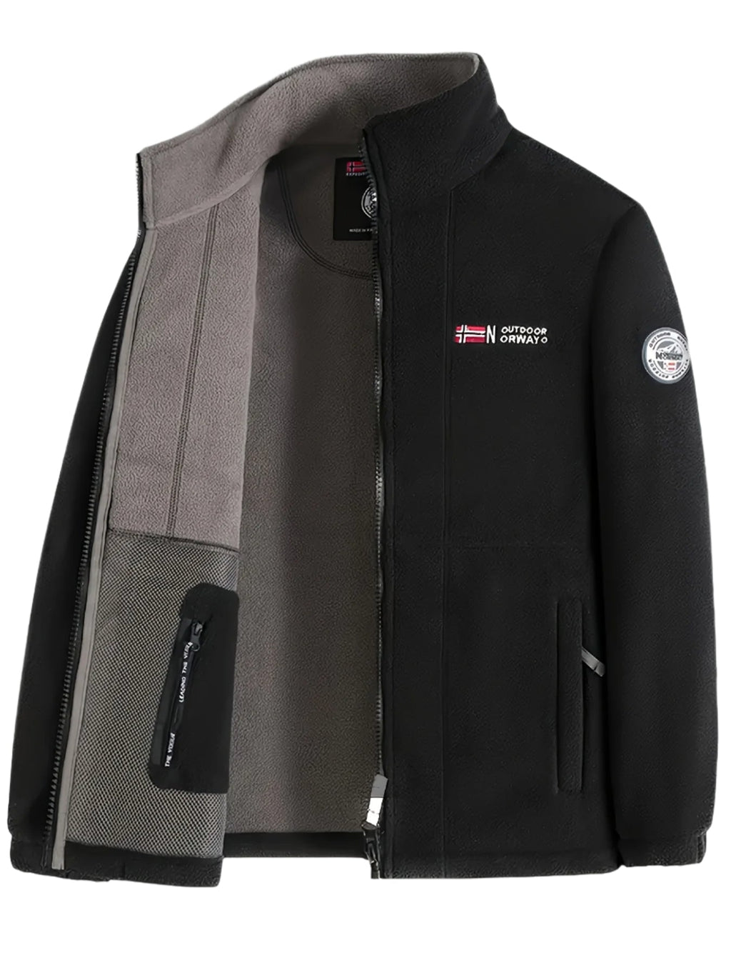 Weston Veste Polaire Homme – Veste Outdoor Chaude avec Col Montant et Design Respirant