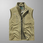 Bastien Men's Bodywarmer – Outdoor Vest with Zipper Closure, Stand-Up Collar, and Functional Pockets  