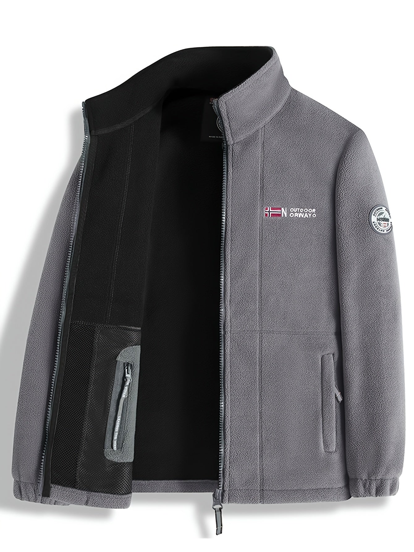 Weston Veste Polaire Homme – Veste Outdoor Chaude avec Col Montant et Design Respirant