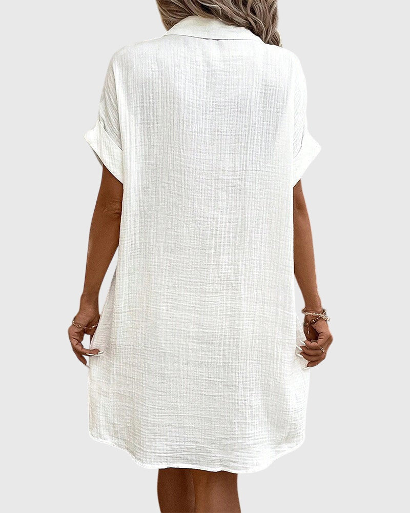 Élodie Robe Fluide Confort – Robe Légère au Style Décontracté Chic