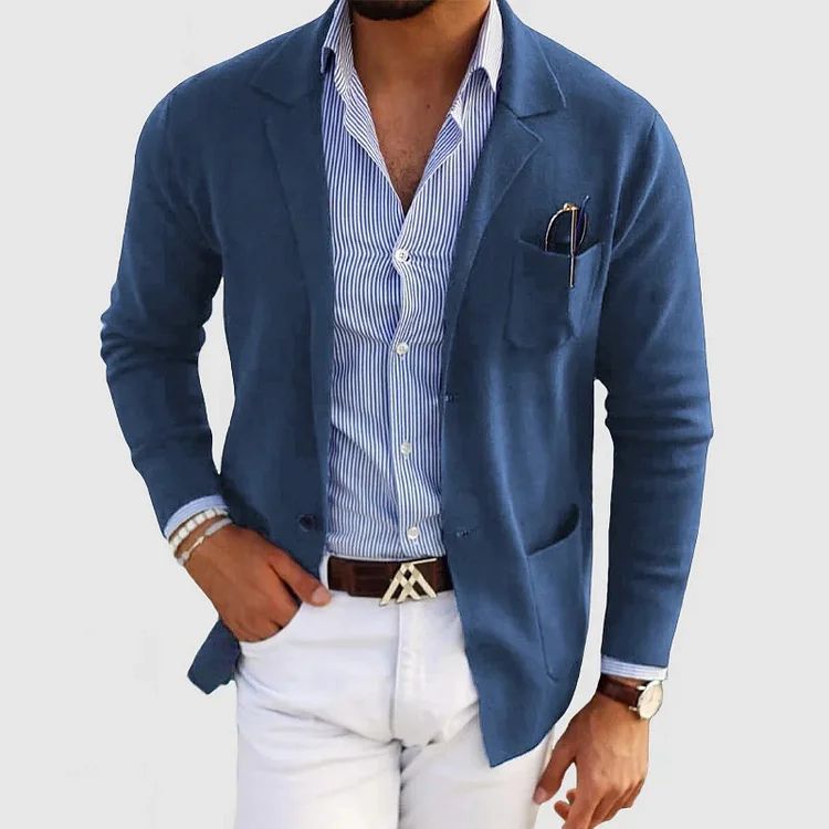 Hudson Blazer Homme Décontracté – Veste Élégante au Style Intemporel avec Coupe Polyvalente